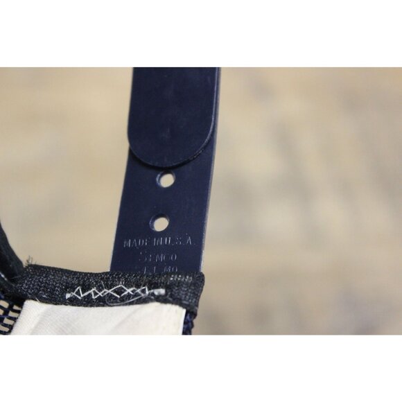 AJD Vintage Lucky Stripes Snapback Trucker Hat Size‎ Large Chain Stitch Knit - Picture 16 of 16